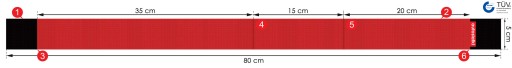 Samostatný suchý zips - Držiak na suchý zips do kufra - 80 cm