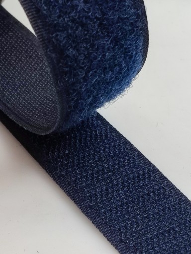 Páska na suchý zips 30 mm NAVY BLUE 1 METER sada