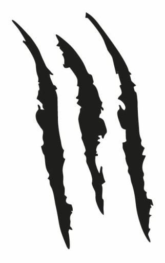 Nálepka CLAW na motorku 15cm _COLORS