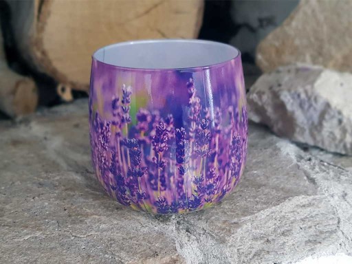 Vonná sviečka v skle BISPOL Aura 20H FLOWER JUNGLE