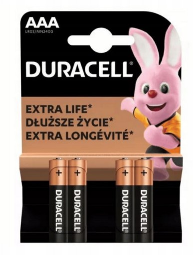 ALKALICKÉ BATÉRIE DURACELL Duralock Basic AAA R3 4 KS