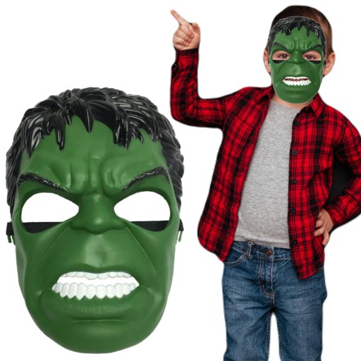 HULKOVÁ MASKA PRE CHLAPCA PRE DETI - SUPERHRDINA AVENGERS NA PLES