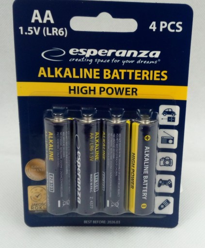 ALKALICKÉ BATÉRIE LR6 AA x4 1,5V 4 ks BLISTER