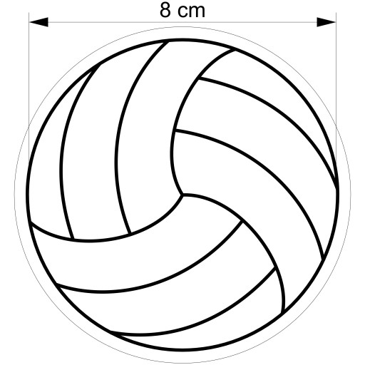 MOLDER Vykrajovačka na perníčky VOLEJBAL ŠPORTOVÁ volejbalová lopta 8cm