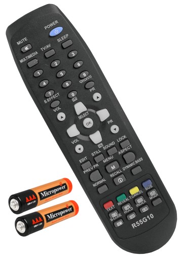 UNIVERZÁLNE DIAĽKOVÉ OVLÁDANIE PRE TV DAEWOO BEZPLATNÉ BATÉRIE R55G10