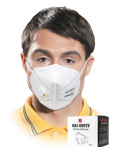 Hygienická maska s ventilom MAS-KN95V 5 kusov