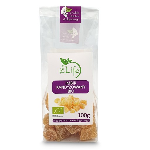 Biolife Bio kandizovaný zázvor 100 g