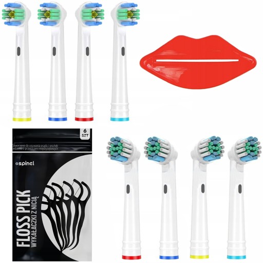 8x HLAVA KEFKY ORAL-B PRESNÉ BIELENIE + DOPLNKY