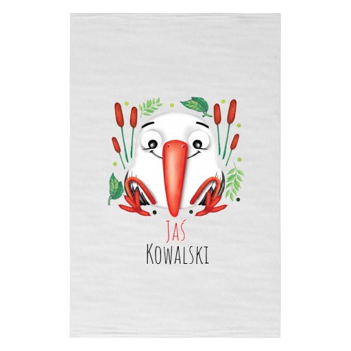 Uterák do škôlky 30x50 + Meno BOCIAN