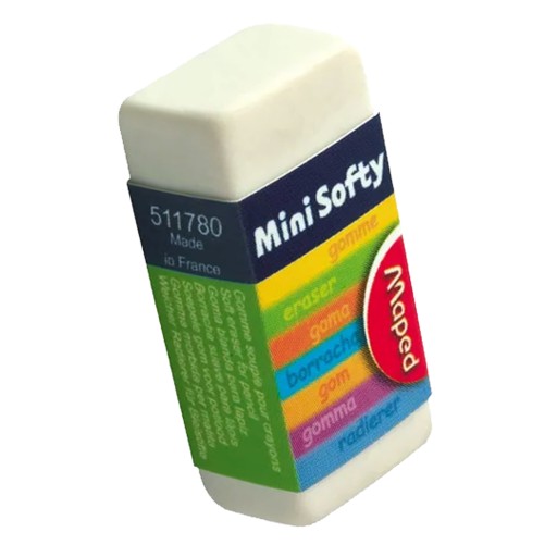 TRADIČNÁ guma, BIELA MINI SOFTY MAPED 511780