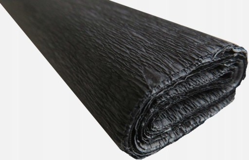 CRIPPED hodvábny papier, ČIERNY, Č. 30, 50CM, 2M, TYMOS