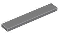 LEGO TILE 6636 TILE 1x6 tmavosivá NOVINKA (1g)