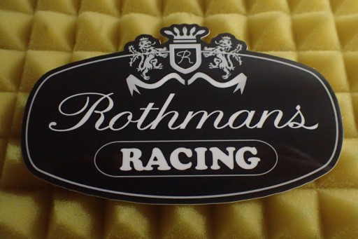 NÁLEPKA ROTHMANS RACING F1 FORMULA 1 11,7 x 7,4 cm
