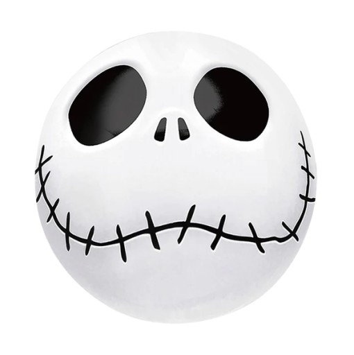 FÓLIOVÝ BALÓN LEBKA BIELY HALLOWEEN 45 CM
