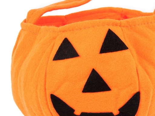 TEKVICOVÝ KOŠÍK SLADKOSTI nádoba CANDIES halloween
