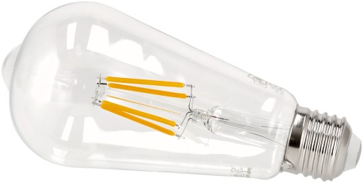 Ozdobná LED žiarovka E27 8W=70W ST64 Filament 800lm