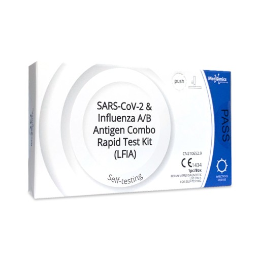 COMBO TEST COVID-19 SARS-CoV-2 a FLU AB 1 kus