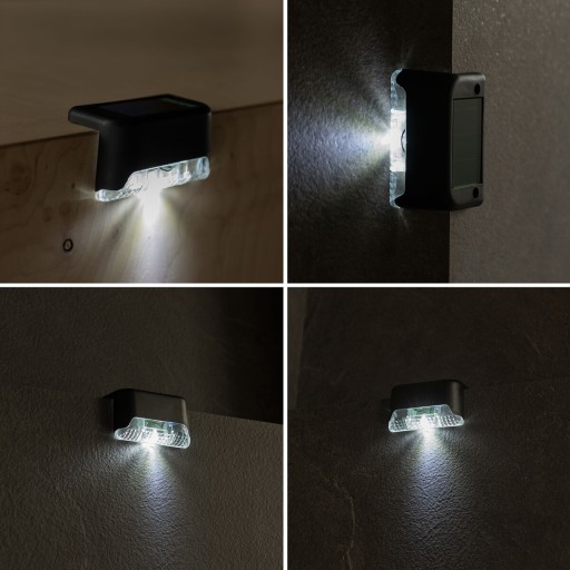 Sada 4x solárnej schodiskovej lampy SLR LED EDGE