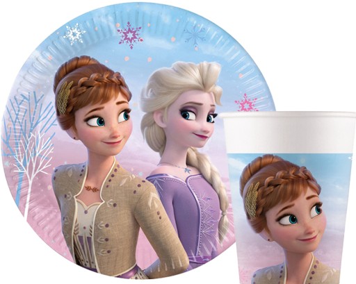 FROZEN papierové poháre narodeninová oslava FROZEN Anna Elsa 8 ks