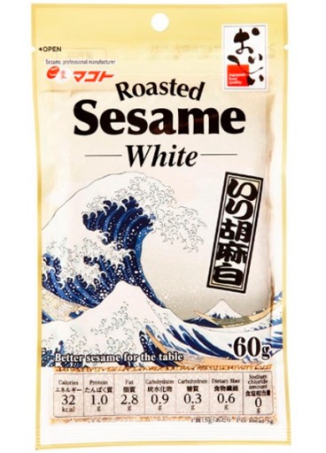 Japonské pražené biele sezamové semienka Ukiyo-e 60g - Makoto