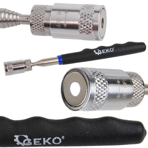 LED teleskopický magnetický uchopovač 80cm GEKO