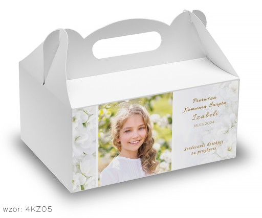 prijímacie koláčové boxy Sväté prijímanie +personalizácia s fotkou dieťaťa