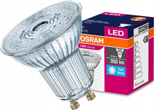 HALOGEN GU10 LED ziarovka 4,3W 50W 4000K 36D OSRAM