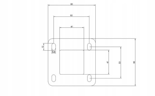 Oceľová základňa montážna značka pre stĺpik 40x40 gr.3mm