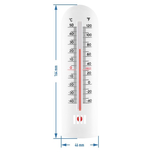 IZBOVÝ TEPLOMER -40 stupňov +50 stupňov BIELY VEĽKÝ 014902