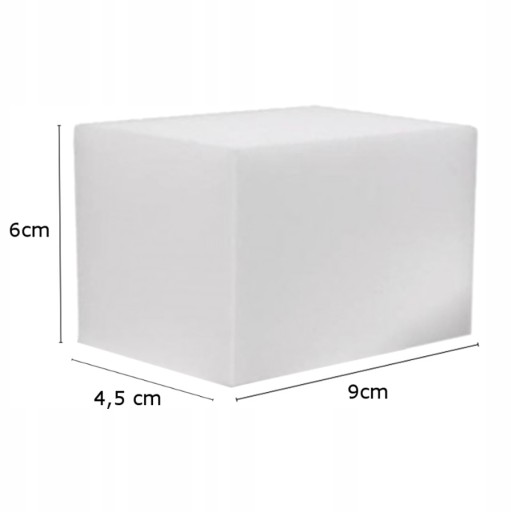 KOŽENÁ špongia veľká 9 cm x 6 cm x 4,5 cm - balenie 5 ks