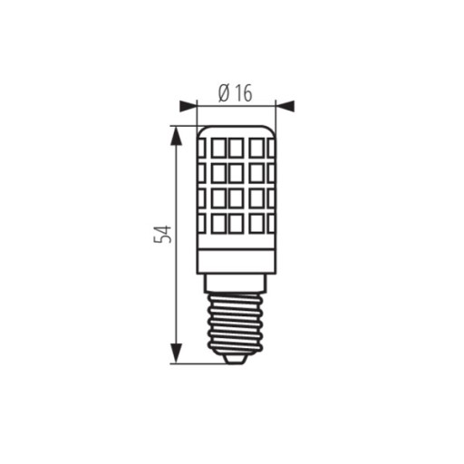 Kanlux ZUBI LED žiarovka 4W=42W E14-WW 520lm