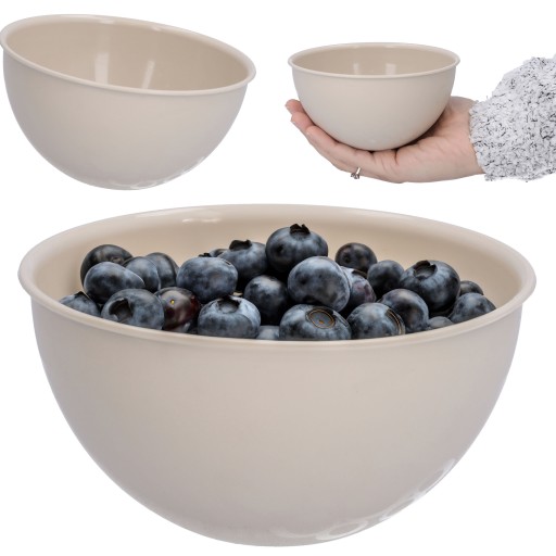 Malá kuchynská misa, 0,5l, plast, ovocie, snacky, chipsy, 13 cm