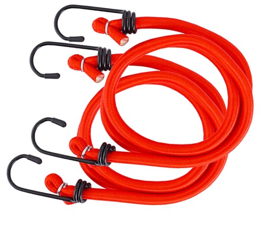 ELASTICKÉ KÁBLE S HÁČKAMI NA BATOŽINU 80CM, 2 KS. E3P68