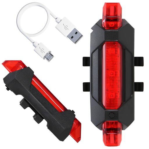 BIKE LAMP LED USB svetlá na bicykel zadné osvetlenie kufra
