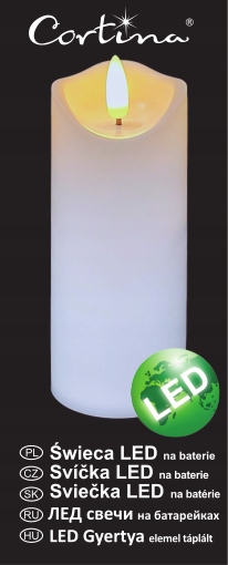 LED sviečka Vložka Sviečka na batérie 12,5 cm