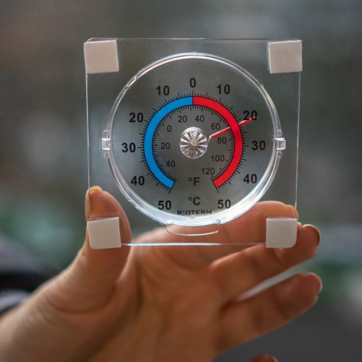 Univerzálny transparentný samolepiaci teplomer (-50°C až +50°C)
