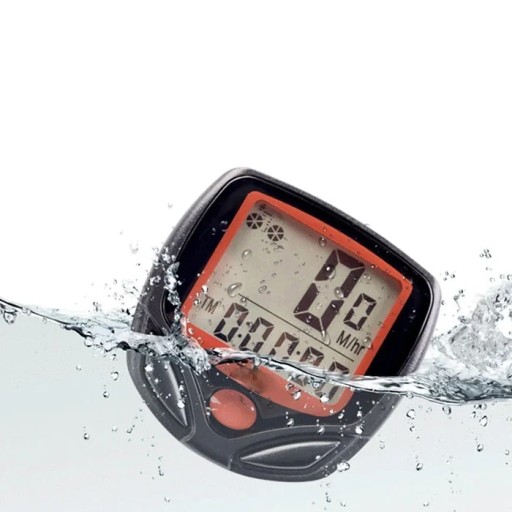 BICYKLOVÝ PULT VODEODOLNÝ DISPLEJ 14 LCD FUNKCIÍ RÝCHLOSŤ NAJETÝCH KM