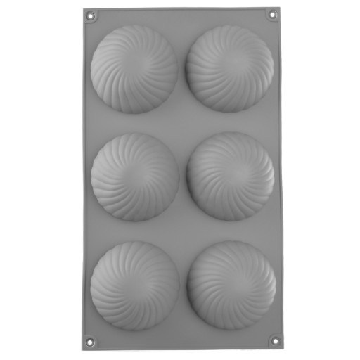 SILIKÓNOVÁ FORMA NA MUFFÍNY, DEZERTY, KUBÍNY, MONOPORCIE, 3D ŠPIRÁLA