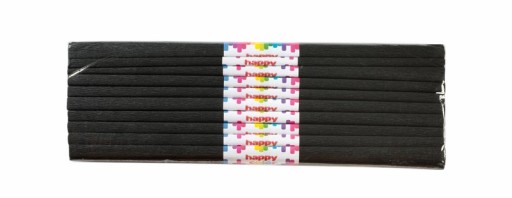 ŠŤASTNÁ FARBA RIPPLE KREPE 50X200CM ČIERNA