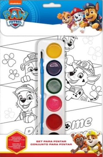 Omaľovánka s farbami Paw Patrol