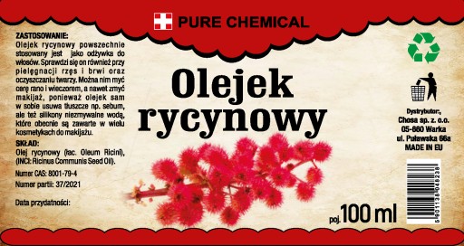 RICÍNOVÝ OLEJ LISOVANÝ NERAFINOVANÝ, PRÍRODNÝ Z INDIE 100ml