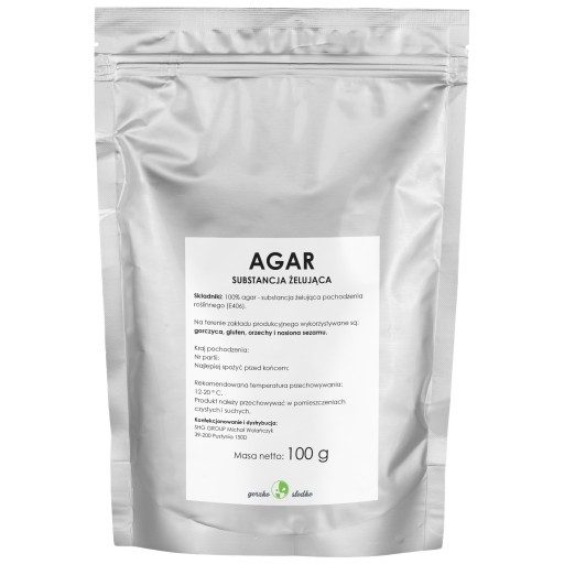 AGAR želírovacia látka, rastlinná želatína, 0,1 kg