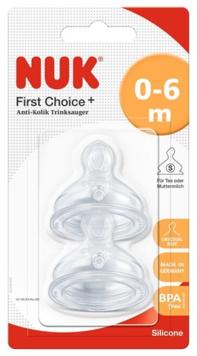 NUK PRVÝ VÝBER + CUVNÍK NA FĽAŠU 0-6M M 2KS