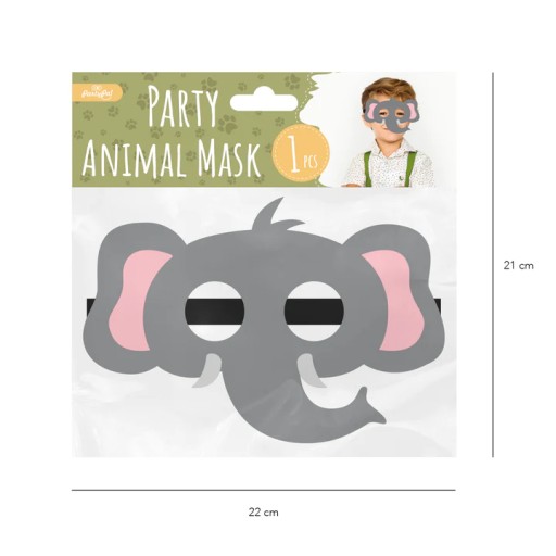 Plstená maska Elephant 1 ks. hra o loptu, hra pre škôlku