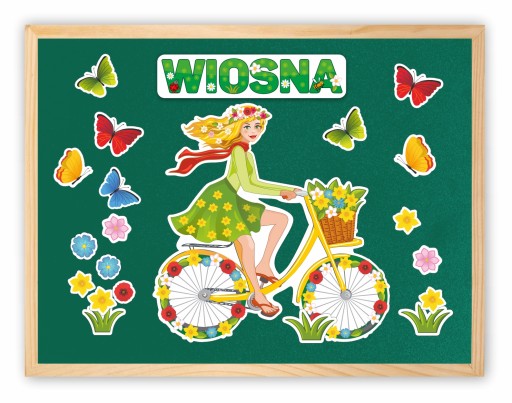 DEKORÁCIA NA DÁMSKY JARNÝ BICYKEL, VEĽKÝ WW4