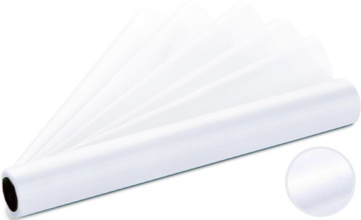 BIELA ORGANZA NA RÚLE HLADKÁ DEKORÁCIA SVADOBNÉ SVADOBNÉ SPOLOČENSTVO IHS 16 CM X 9 M