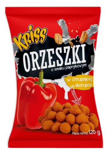 Arašidy v chrumkavej škrupine s príchuťou papriky 120 g