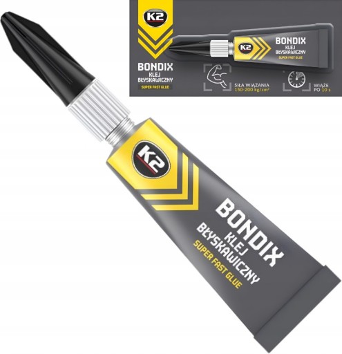 SUPER SILNÉ INSTANTNÉ UNIVERZÁLNE LEPIDLO SUPER GLUE K2 BONDIX 3G
