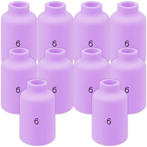 10x keramická tryska TIG #6 54N16 SR17 SR18 SR26