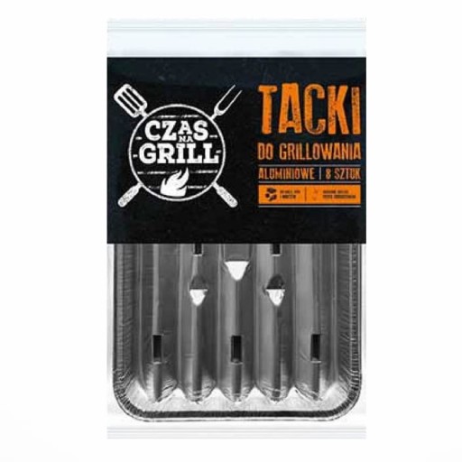 Hliníkové grilovacie tácky Time for Grill 8 ks 23x17